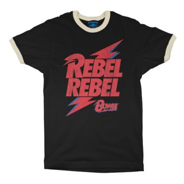 Rebel Rebel Bowie Logo Ringer T-Shirt in default