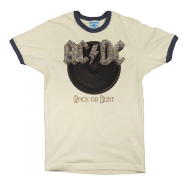 AC/DC Rock or Bust Ringer T-Shirt in default