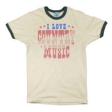 I Love Country Music Ringer T-Shirt in default