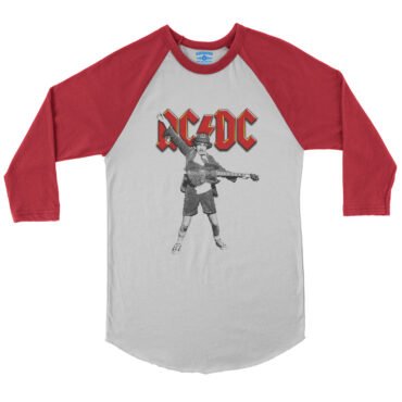 Graphic AC/DC Baseball T-Shirt in default