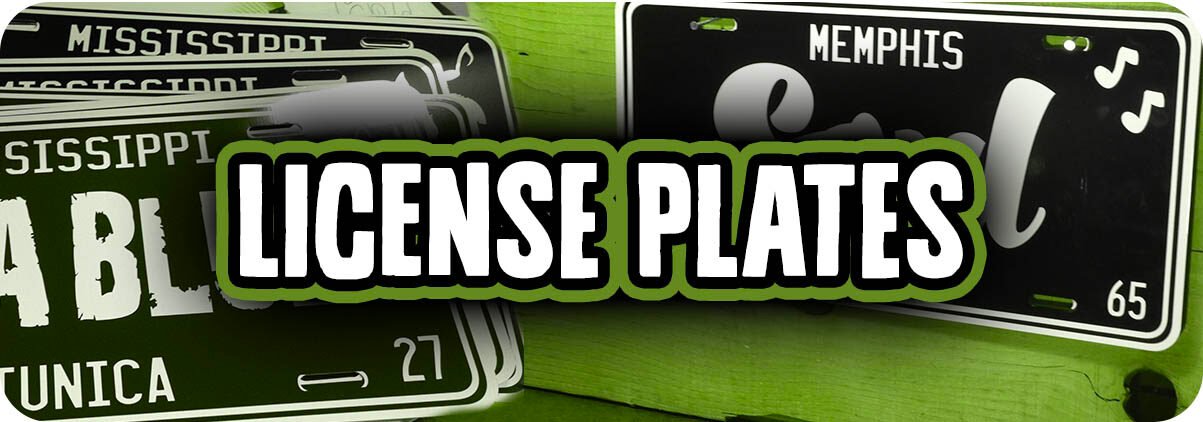 Novelty Graphic Wall & Vehicle License Plates - Official Band T Shirts & Merch | Bluescentric