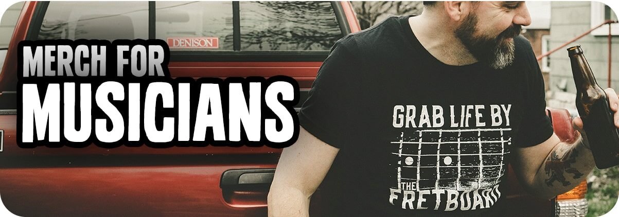 Band Merch for Musicians - Official Rock Band Tees | Bluescentric