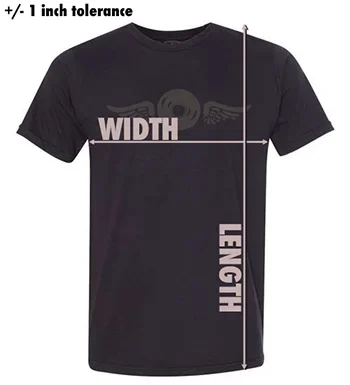 T-shirt size chart