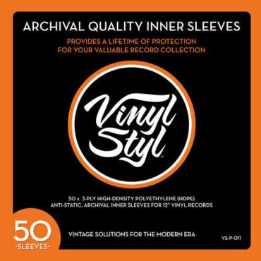Vinyl Styl® VS-P-011 12 Inch Archival Inner Record Sleeves - HDPE - 50 Count Bags / Sleeves (Large Item Exception, Large Item, Audiophile)
