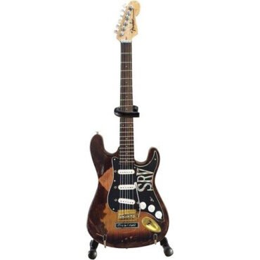 Axe Heaven Stevie Ray Vaughan Fender Stratocaster Distressed SRV Custom Mini Guitar Replica Collectible SRV-040 Collectibles (Large Item, Collectible)