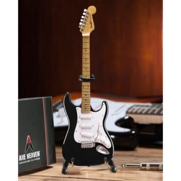 Axe Heaven Fender Stratocaster Classic Black Finish Miniature Guitar Replica FS-002 Collectibles (Large Item, Collectible)