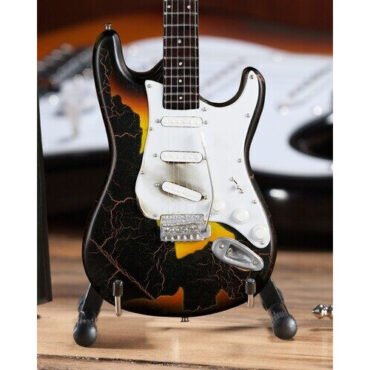 Axe Heaven Jimi Hendrix Fender Stratocaster Signature Burnt Mini Guitar Replica Collectible FS-018 Collectibles (Large Item, Collectible, Figure)