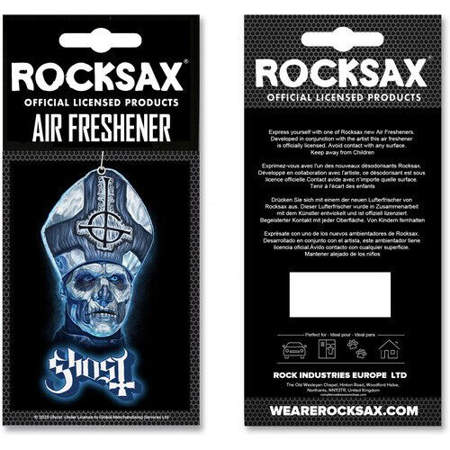 Rocksax - Ghost - Papa Blue Logo - Air Freshener Collectibles