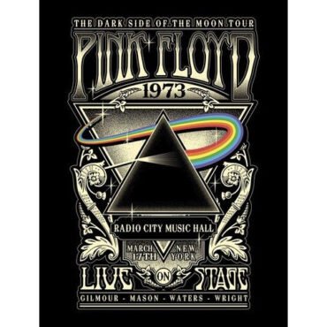 Rocksax -  Pink Floyd - Sherpa Fleece Blanket - 1973 Live (60 in x 80 in) Collectibles (Large Item, Blanket)