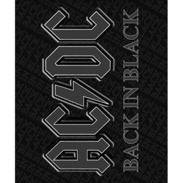 Rocksax -  AC/DC - Sherpa Fleece Blanket - Back in Black (60 in x 80 in) Collectibles (Large Item, Blanket)