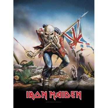 Rocksax -  Iron Maiden - Sherpa Fleece Blanket - Trooper (60 in x 80 in) Collectibles (Large Item, Blanket)