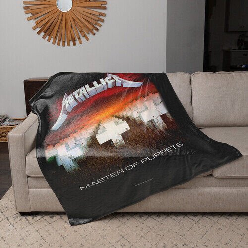 Rocksax - Metallica - Sherpa Fleece Blanket - Master of Puppets (60 in x 80 in) Collectibles (Large Item, Blanket)