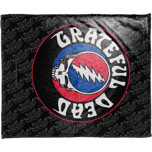 Rocksax -  Grateful Dead - Sherpa Fleece Blanket - Logo (60 in x 80 in) Collectibles (Large Item, Blanket)