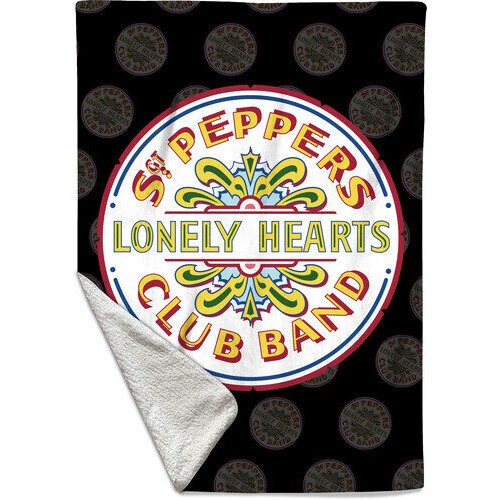 Rocksax -  The Beatles - Sherpa Fleece Blanket - Sgt. Pepper's (60 in x 80 in) Collectibles (Large Item, Blanket)