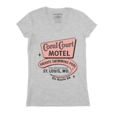 Coral Court St. Louis V-Neck T Shirt - Women's - Athletic Heather