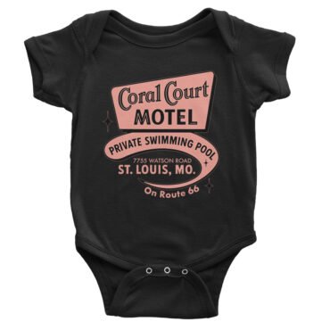 Coral Court St. Louis Baby Onesie - Black