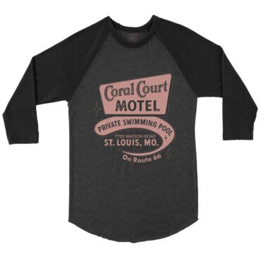 Coral Court St. Louis Baseball T-Shirt - Black-HBlack