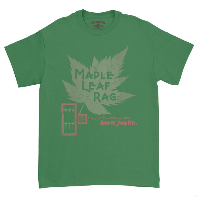 Maple Leaf Rag Scott Joplin T-Shirt - Heavy Cotton - Kelly