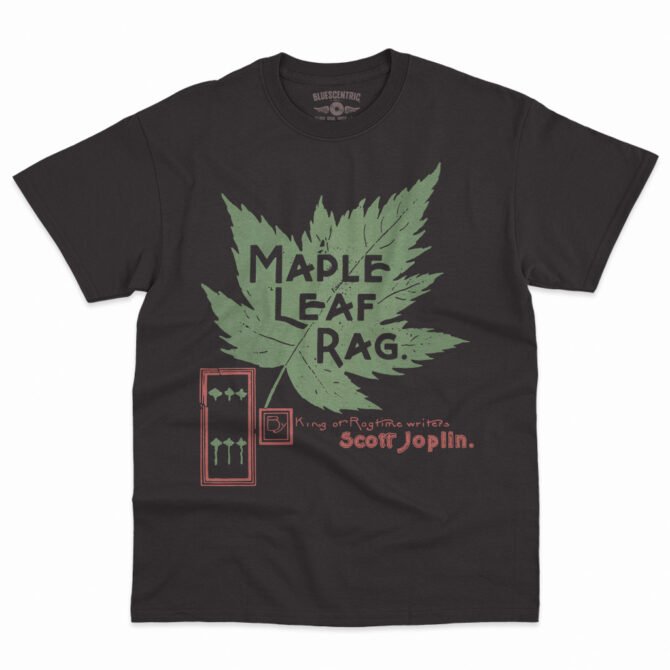 Maple Leaf Rag Scott Joplin T-Shirt - Men's Big & Tall - Black