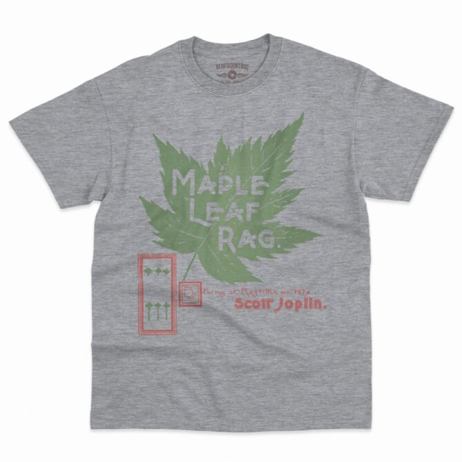Maple Leaf Rag Scott Joplin T-Shirt - Men's Big & Tall - Athletic Heather