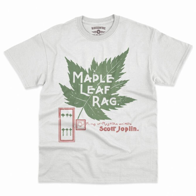 Maple Leaf Rag Scott Joplin T-Shirt - Men's Big & Tall - White