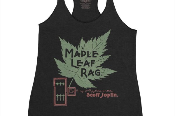 Maple Leaf Rag Scott Joplin Racerback Tank - Women's - Black