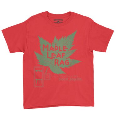 Maple Leaf Rag Scott Joplin Youth T-Shirt - Lightweight Children & Toddlers - Red