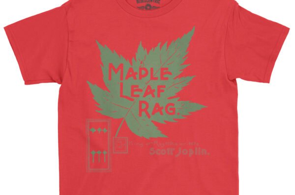 Maple Leaf Rag Scott Joplin Youth T-Shirt - Lightweight Children & Toddlers - Red