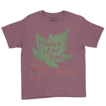 Maple Leaf Rag Scott Joplin Youth T-Shirt - Lightweight Children & Toddlers - Heather Maroon