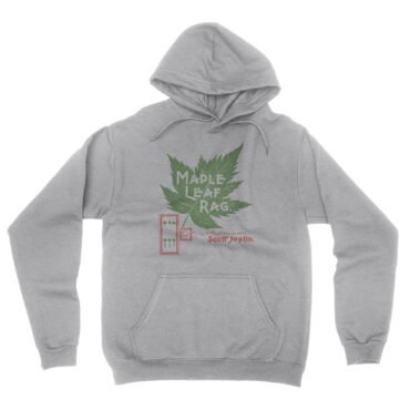 Maple Leaf Rag Scott Joplin Hooded Pullover Jacket - Ash