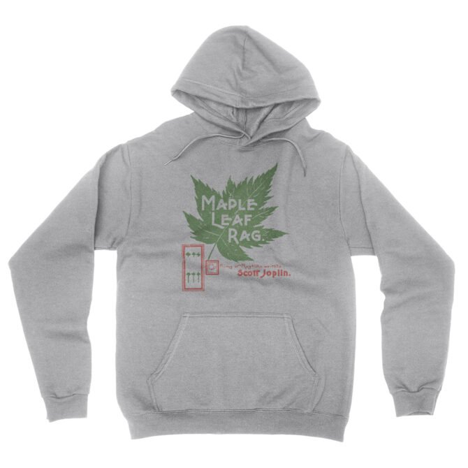 Maple Leaf Rag Scott Joplin Hooded Pullover Jacket - Ash