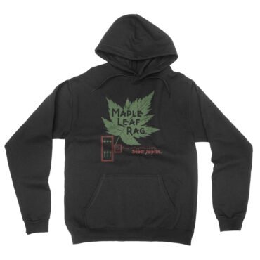 Maple Leaf Rag Scott Joplin Hooded Pullover Jacket - Black