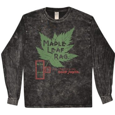 Maple Leaf Rag Scott Joplin T-Shirt - Black Mineral Wash - 4XL