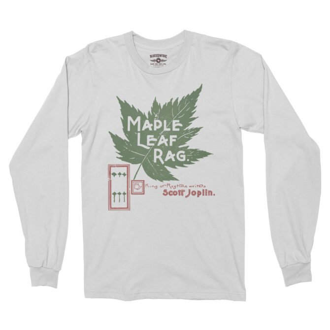 Maple Leaf Rag Scott Joplin Long Sleeve T-Shirt - White
