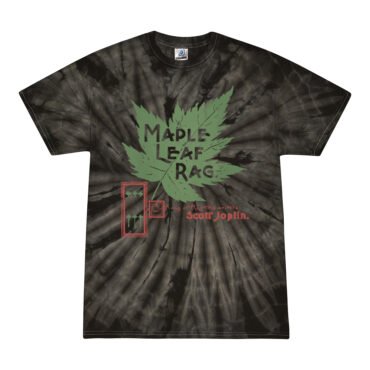 Maple Leaf Rag Scott Joplin Tie-Dye T-Shirt - Black - 5XL