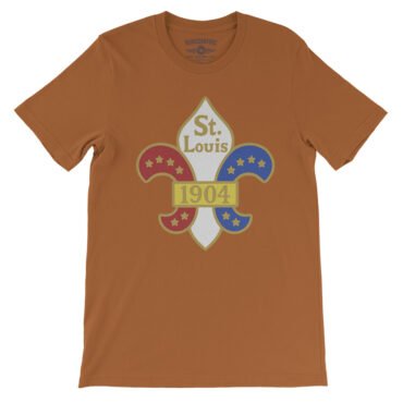 Saint Louis 1904 World's Fair T-Shirt - Lightweight Vintage Style - Burnt Orange