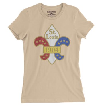 Saint Louis 1904 World's Fair Ladies T-Shirt - Relaxed Fit - Sand Dune