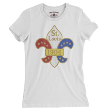 Saint Louis 1904 World's Fair Ladies T-Shirt - Relaxed Fit - White