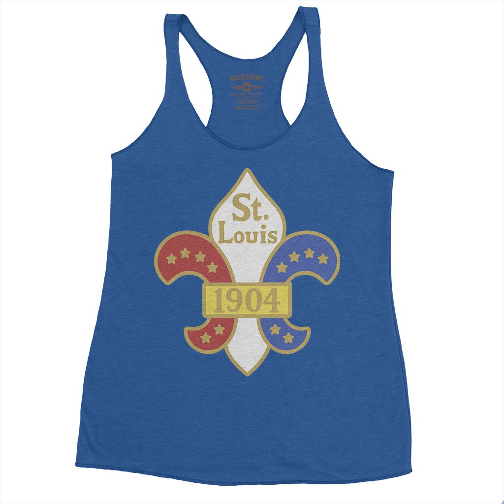 Saint Louis 1904 World's Fair Racerback Tank - Women's - Vintage Royal