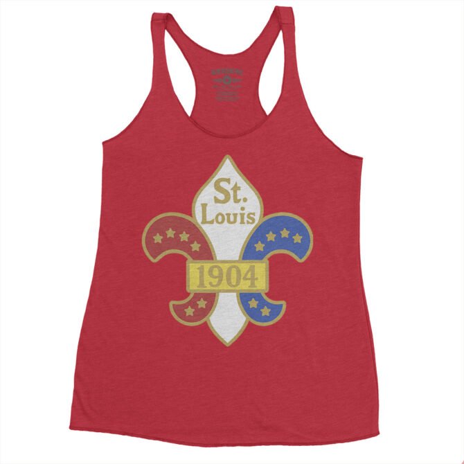 Saint Louis 1904 World's Fair Racerback Tank - Women's - Vintage Red