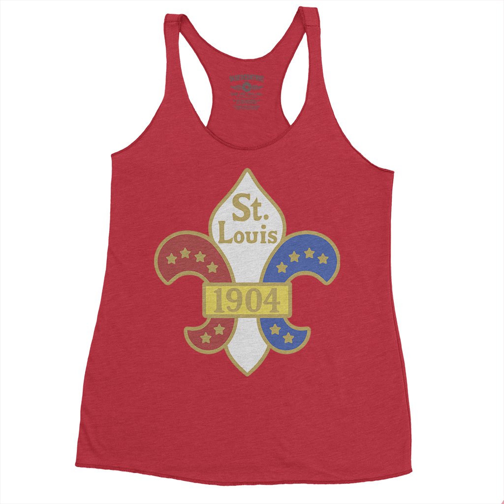 Saint Louis 1904 World's Fair Racerback Tank - Women's - Vintage Red