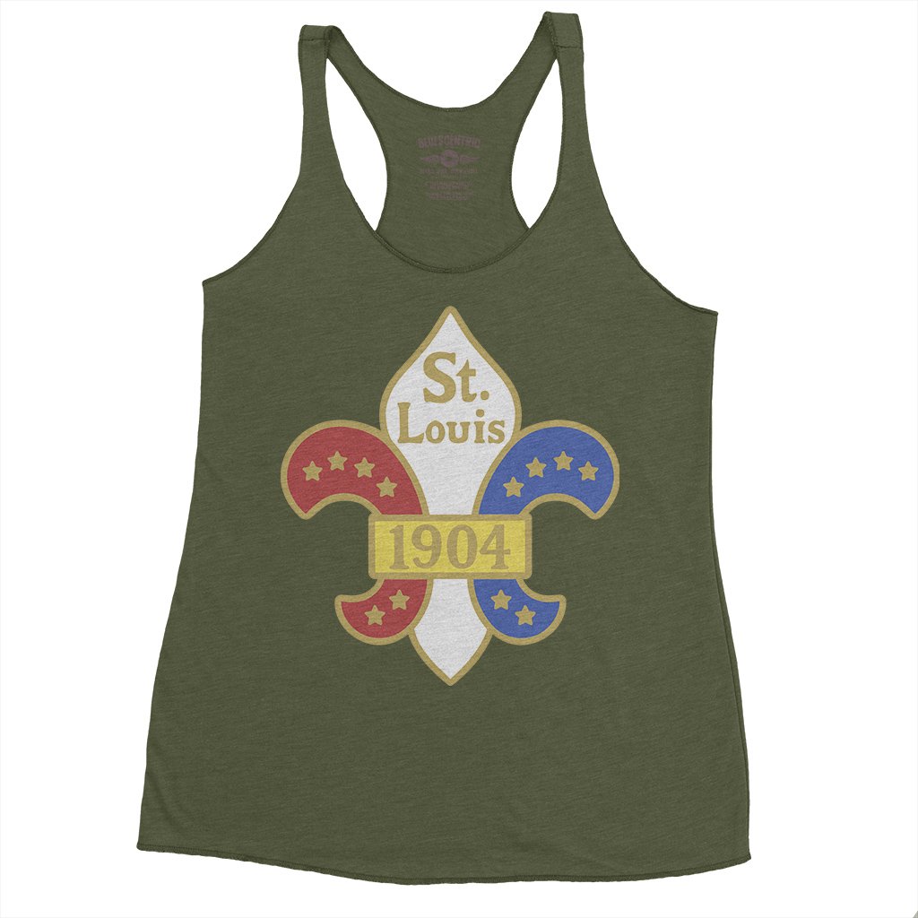 Saint Louis 1904 World's Fair Racerback Tank - Women's - Military Green