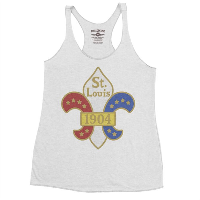 Saint Louis 1904 World's Fair Racerback Tank - Women's - Heather White