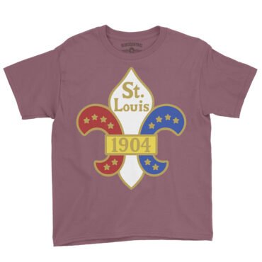 Saint Louis 1904 World's Fair Youth T-Shirt - Lightweight Children & Toddlers - Heather Maroon