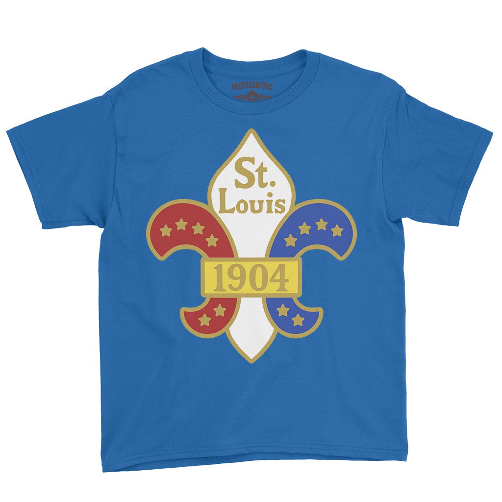 Saint Louis 1904 World's Fair Youth T-Shirt - Lightweight Children & Toddlers - Blue