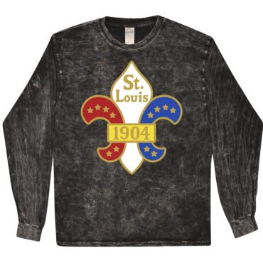 Saint Louis 1904 World's Fair T-Shirt - Black Mineral Wash - 4XL