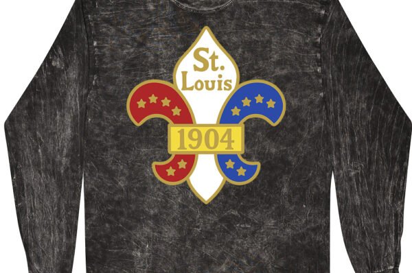 Saint Louis 1904 World's Fair T-Shirt - Black Mineral Wash - 4XL