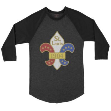 Saint Louis 1904 World's Fair Baseball T-Shirt - Black-HBlack