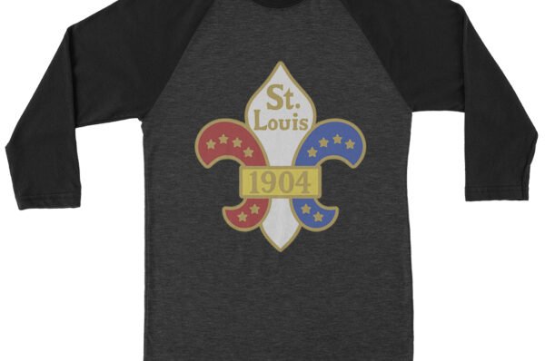 Saint Louis 1904 World's Fair Baseball T-Shirt - Black-HBlack