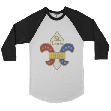 Saint Louis 1904 World's Fair Baseball T-Shirt - White-Black